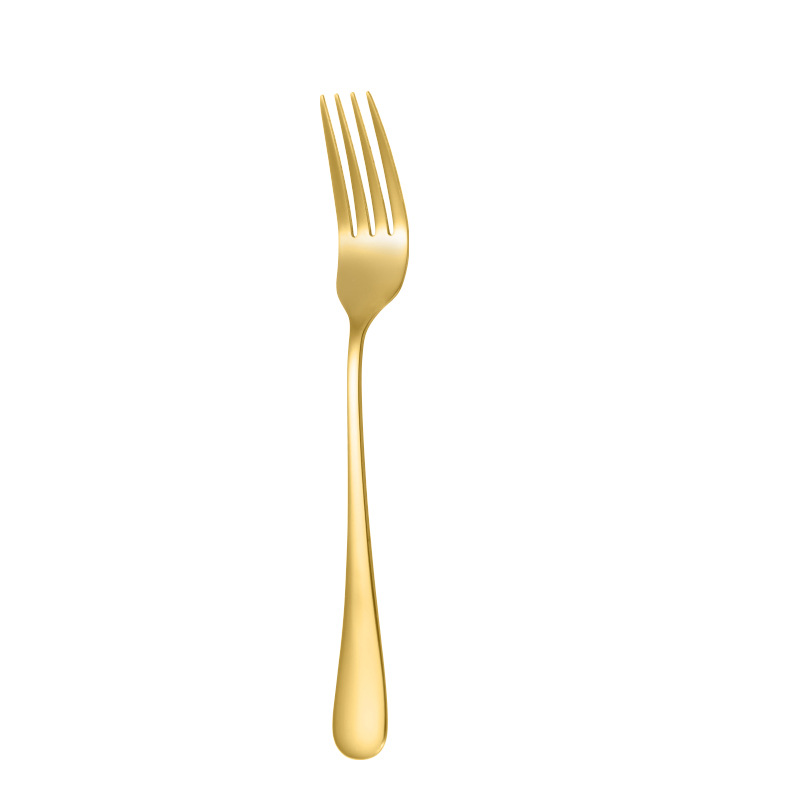 Fourchette de table dorée