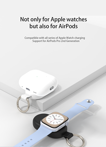 Yeni fikir 2023 Apple için 1200mAh taşınabilir usb-c manyetik kablosuz şarj İzle Mini boyutu şarj için Airpods LED ekran - Product Image 5