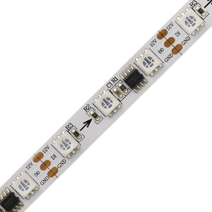 <strong>12W</strong> DC <strong>12V</strong> Running <strong>LED</strong> Strip Lights with 60 WS2811 <strong>LEDs</strong> IP65 &amp; IP20 Rated for Bluetooth Remote Control Wifi Connectivity IP67 &amp; - Product Image 1