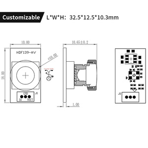 Mini kamera ASX340 0.3MP AV Analoga usgang PAL NTSC Format visuelle Türklingel Kamera modul - Product Image 5
