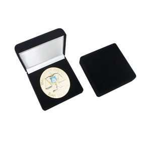 High Quality Custom 3D Challenge Commemorative Coin Factory-Designed Velvet <strong>Gift</strong> Box Copper Plating Metal Crafts Cartoon Theme - Product Image 4