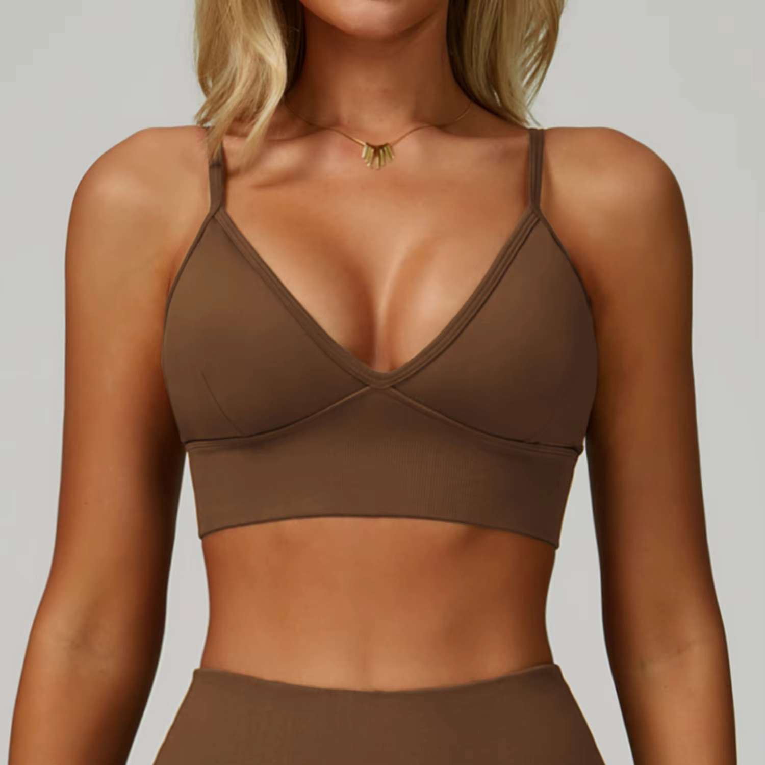 Reggiseno sportivo marrone