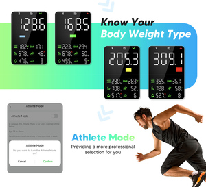 <span class=keywords><strong>2025</strong></span> nóng bán kỹ thuật số thông minh HD Màn hình màu BMI phân tích 180kg trọng lượng đo công suất cơ thể chất béo quy mô - Product Image 4