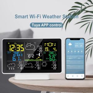 Monitor Digital de humedad y temperatura, Estación Meteorológica Inalámbrica con Wifi y Sensor al aire libre, pantalla a Color, aplicación Tuya - Product Image 6