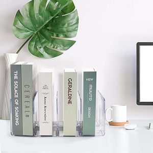 Cuốn sách rõ ràng tập tin SORTER khe cắm lớn <span class=keywords><strong>Acrylic</strong></span> bàn tổ chức tập tin thư mục chủ tổ chức văn phòng lưu trữ đứng Rack cho tài liệu - Product Image 1