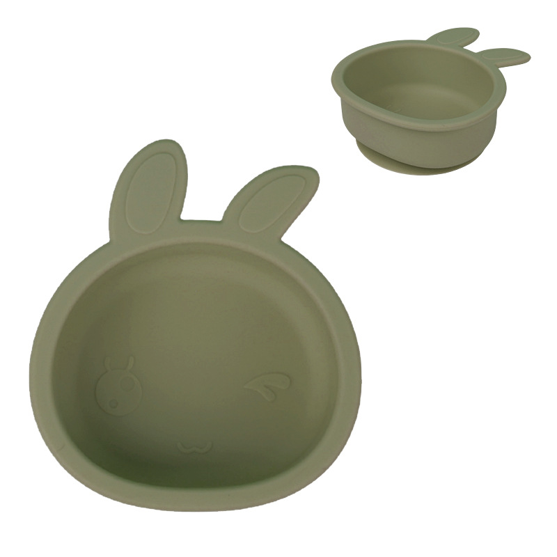 Bol à lapin vert armée