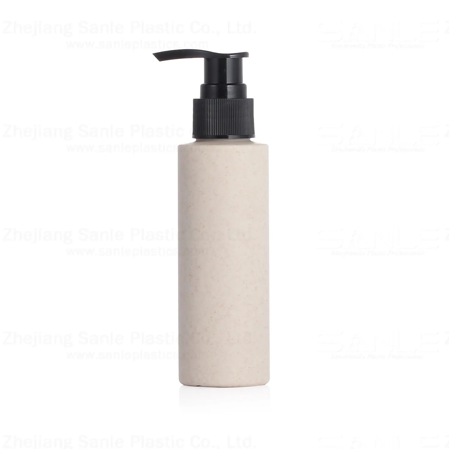 100ml Eco Friendly 100% Compostable Biodégradable emballage shampooing bouteille paille de blé canne à sucre Pla bouteille