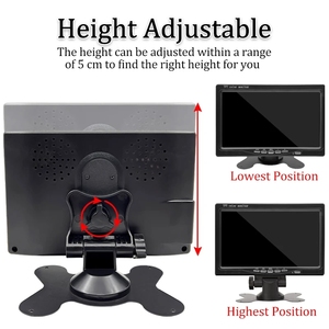 Monitor de cámara de respaldo de vehículo HD de 7 pulgadas de alta calidad, vista trasera, Color inverso, pantalla LCD TFT, TV para coches, camiones - Product Image 2