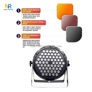 60pcs <strong>X</strong> <strong>3w</strong> Full-Color Plastic Flat Par Light <strong>Led</strong> 3-In-1 Dyeing Light DMX Control Par Light - Product Image 5