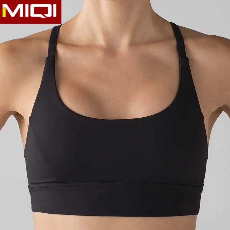 High-strength nude feeling yoga bra gathered shock-proof sports underwear quick-drying running fitness bra