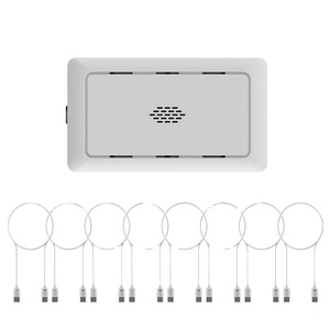 Sistema de alarma de seguridad para portátil, caja de pantalla antirrobo con 8 puertos, dispositivo de alarma centralizado con 8 cables - Product Image 1