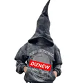 DIZNEW Low moq Custom Puff Print hoodies men Streetwear Black wash water studded denim hoodie 500 gsm