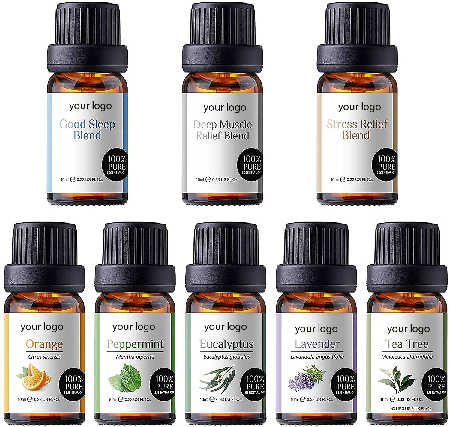 Set de aceite esencial 8/10ml