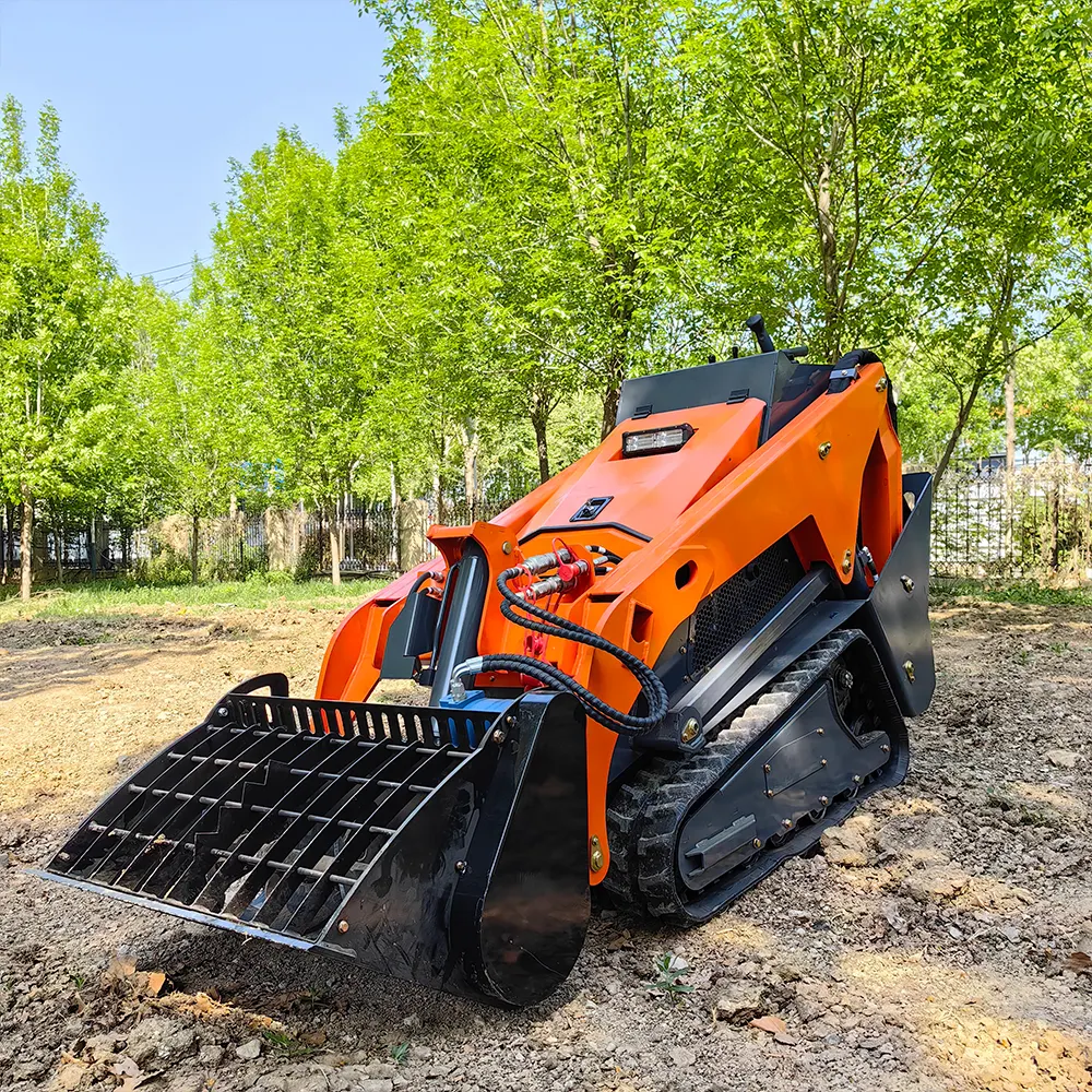 Mini Trator Pequeno 600 KG com Carregador Frontal Skid Steer Loader