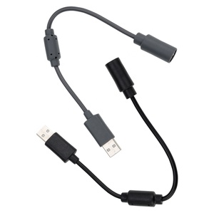 Gri siyah USB ayrılıkçı uzatma adaptörü kablosu Microsoft Xbox 360 kablolu denetleyici için PC dönüştürücü kablosu - Product Image 1