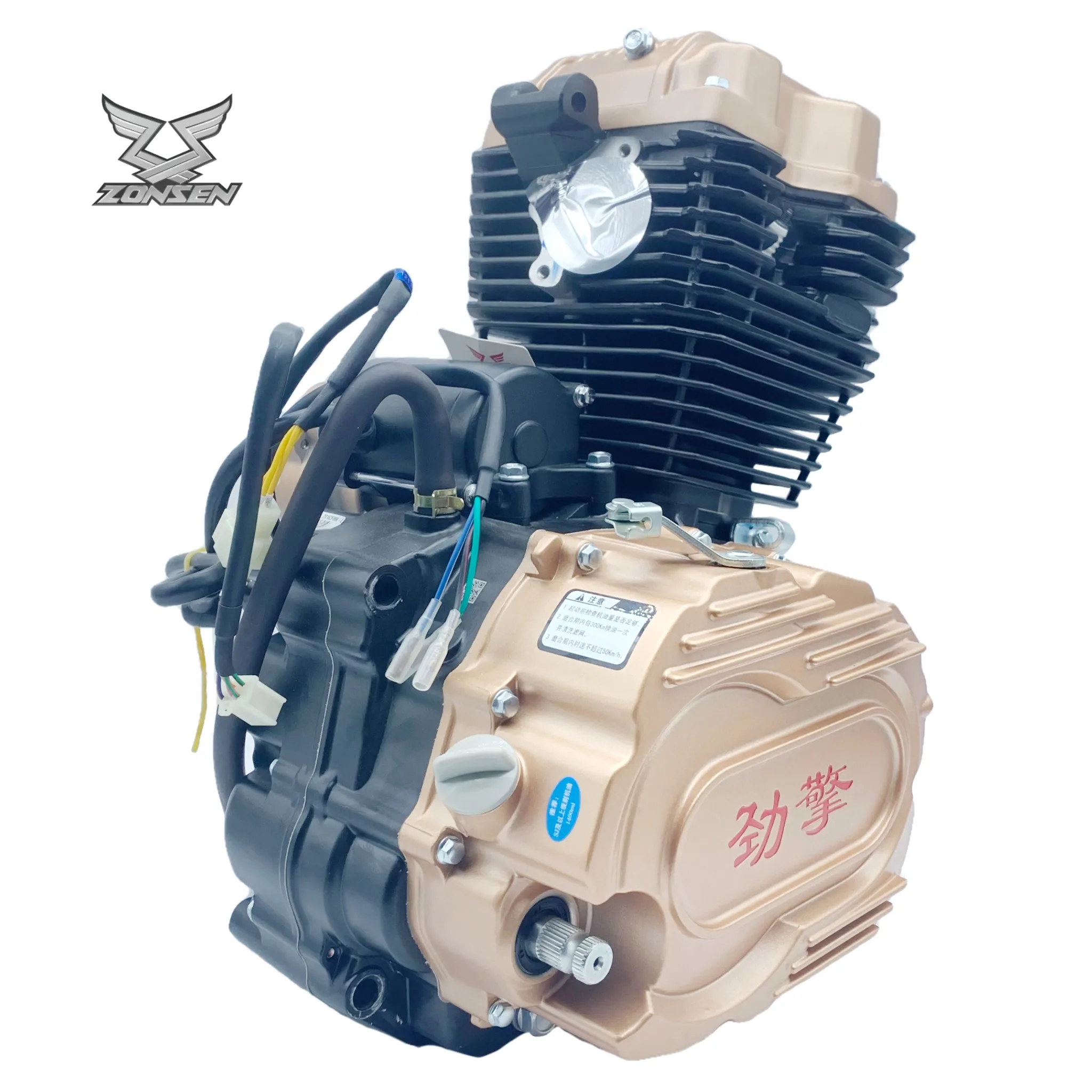 OEM China Zongshen Motor 200cc Mesin Air-Cooled 4-Stroke 5 Gigi Kecepatan Sepeda Motor Trail ATV Off-Road Quad CG200 Motor