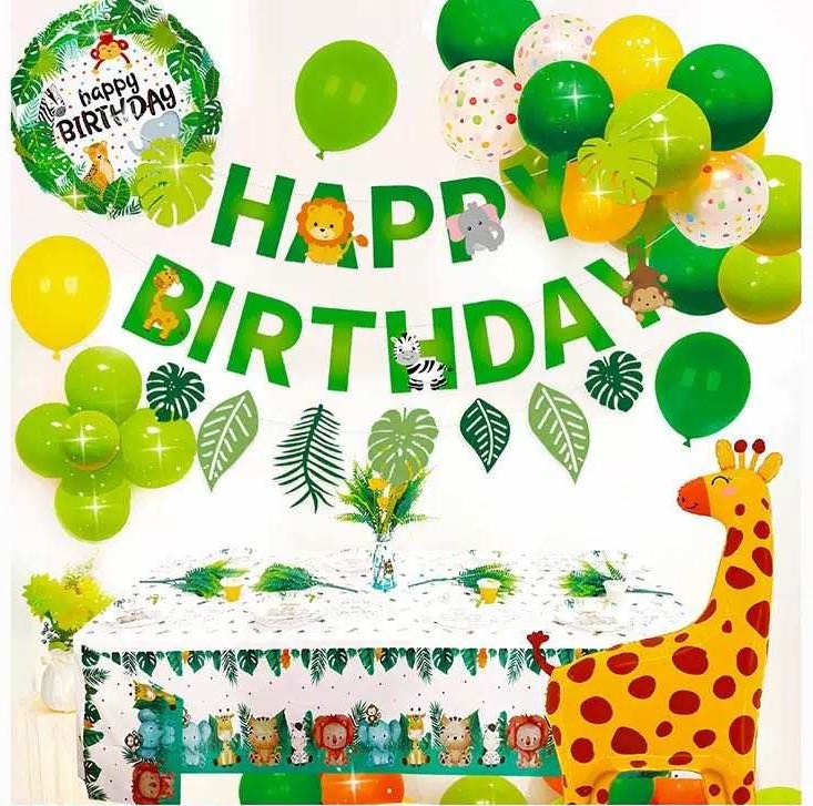 Green Balloon set (excluding the flag and tablecloth)