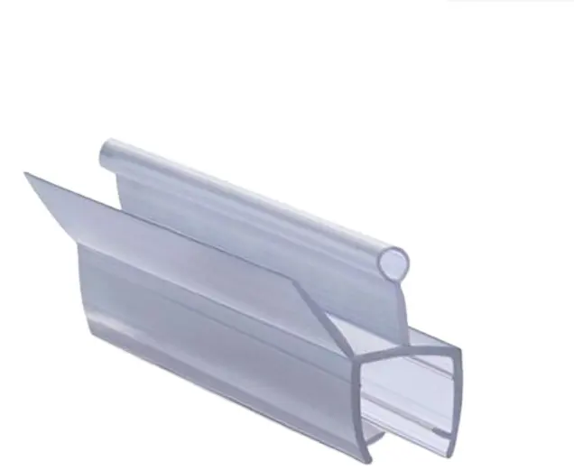 Taglio e lavorazione personalizzati di guarnizioni in vetro impermeabile per porte doccia con fondo trasparente senza telaio