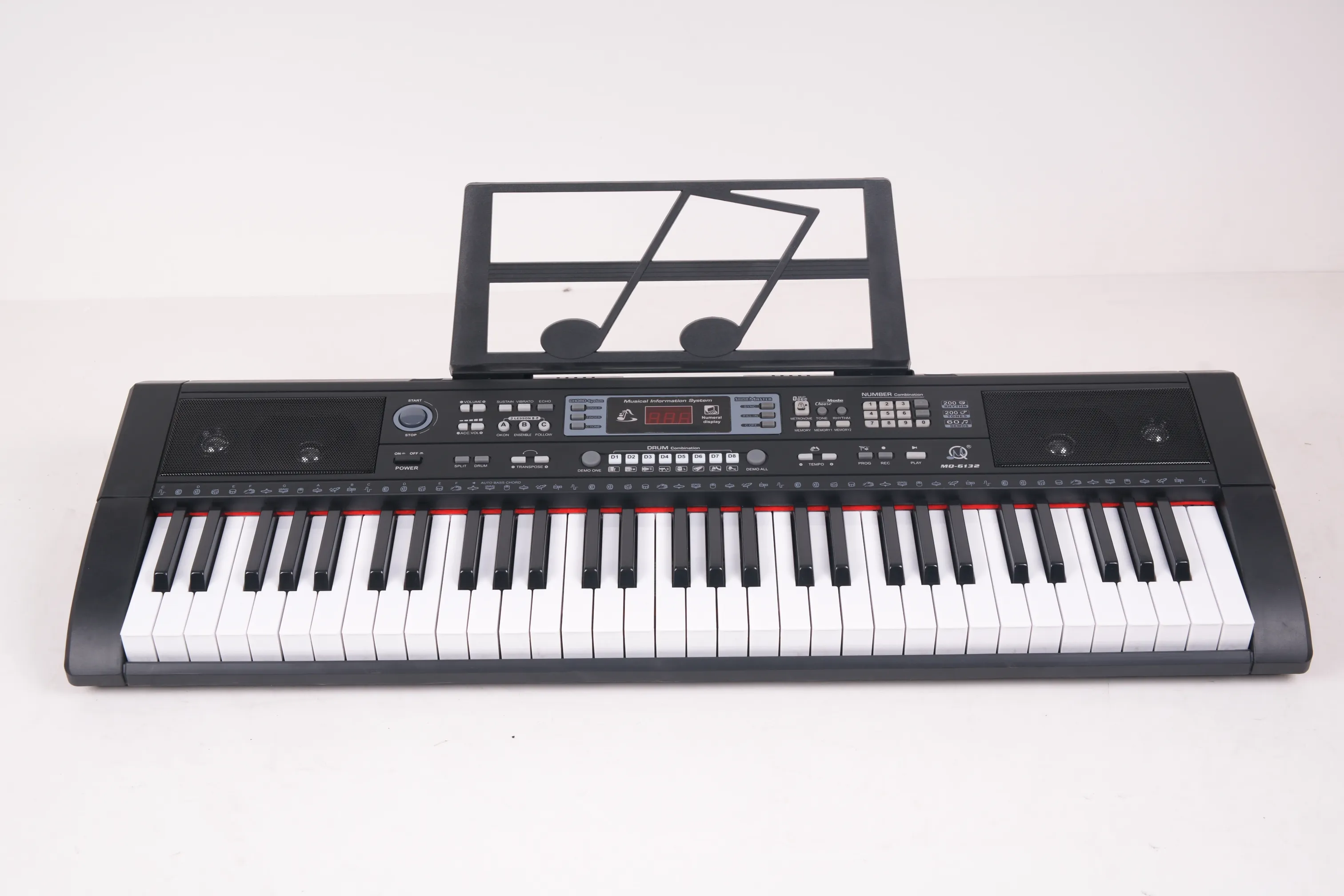 Piano con teclado eléctrico, instrumento Musical electrónico profesional, 61 teclas