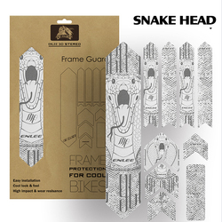 Marco de cabeza de serpiente-Plata+Negro