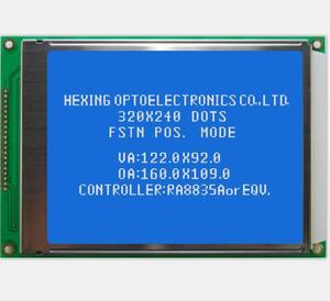 Display Lcd industriale 5.7 pollici FSTN 320x240 punti STN blu 20 Pin 8 Bit parallelo RA8835 3.3V/5V modulo Display LCD 320240 - Product Image 2