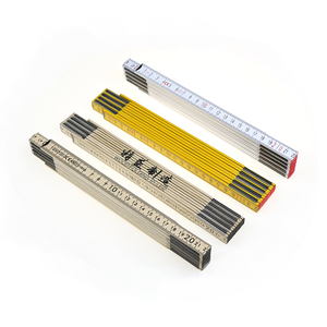 Yüksek kalite fabrika ahşap katlanır cetvel doğru ölçek 2M 10 katlanır bahar bağlantı ahşap katlanır cetvel - Product Image 2
