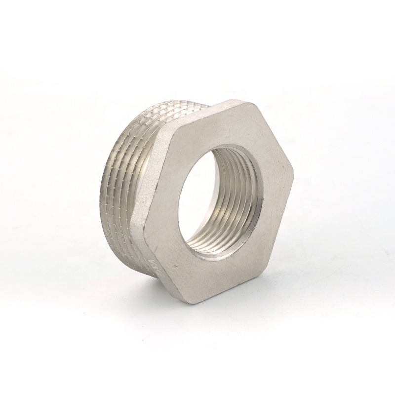 Hot sale internal and external threaded tooth filling core thread reducer joint hexagonal bushing