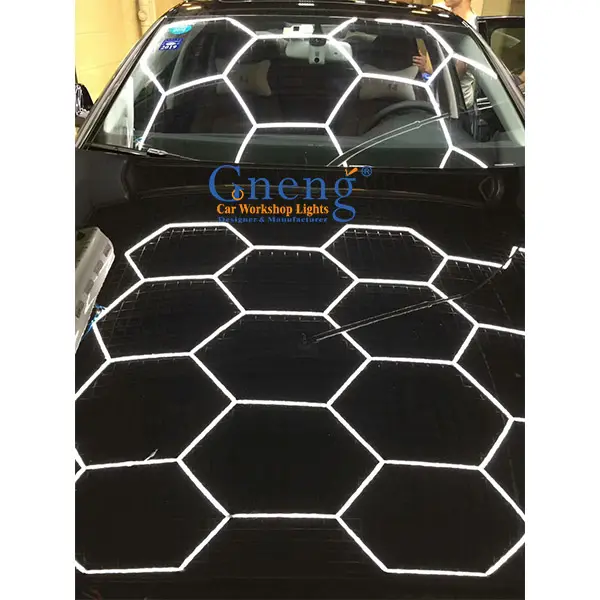 Zoneng-Luz Led hexagonal para lavado de coche