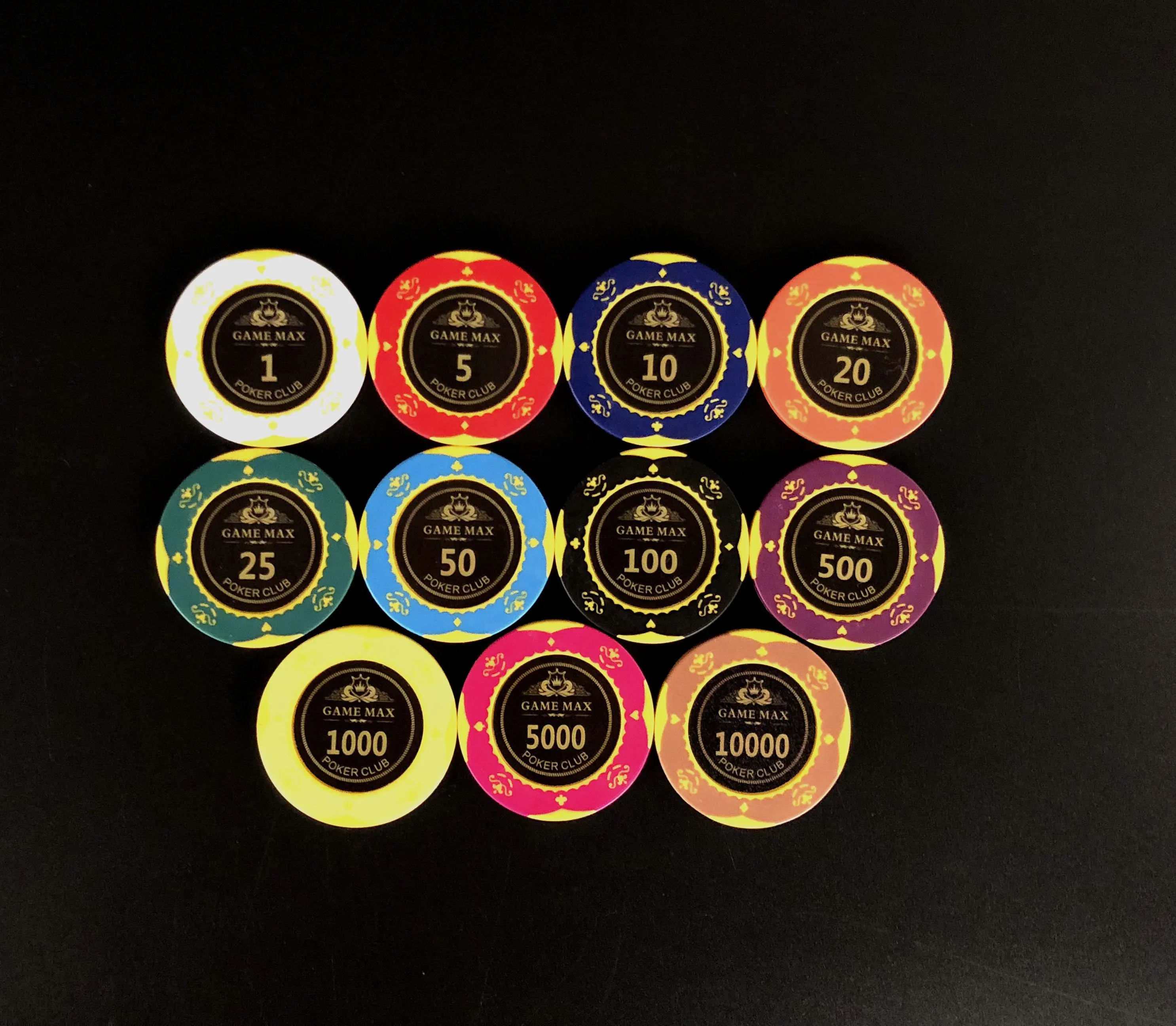 14g Clay poker chips