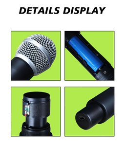 Usb şarj lityum pil ile sem fio el akülü kablosuz mikrofon - Product Image 4