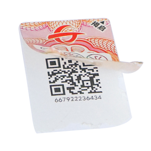 3D QR kodu kurcalamaya dayanıklı etiket güvenlik etiketleri sahteciliğe karşı soyulabilir yıkıcı etiket kimlik doğrulama - Product Image 3