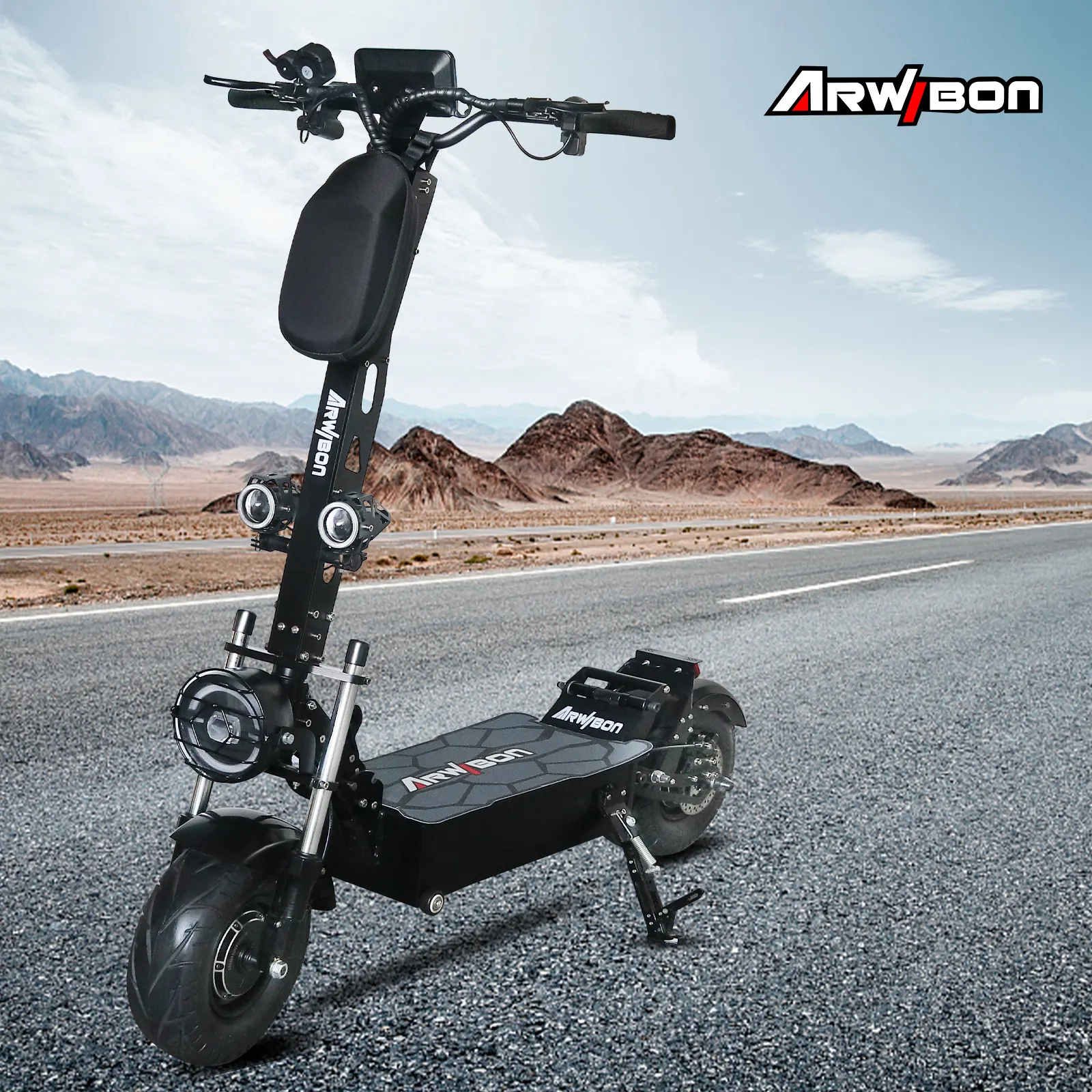 Arwibon Q13 PRO EU US UK magazzino adulto eScooter ad alta velocità 100 km/h 13 pollici 8000w doppio motore 60v 50ah Scooter elettrico pieghevole