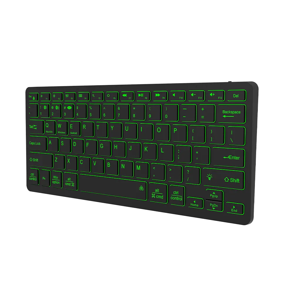 Oem 2.4G ciseaux clavier de bureau sans fil mini clavier Bluetooth LED RGB ciseaux minces Structure USB clavier fabricant