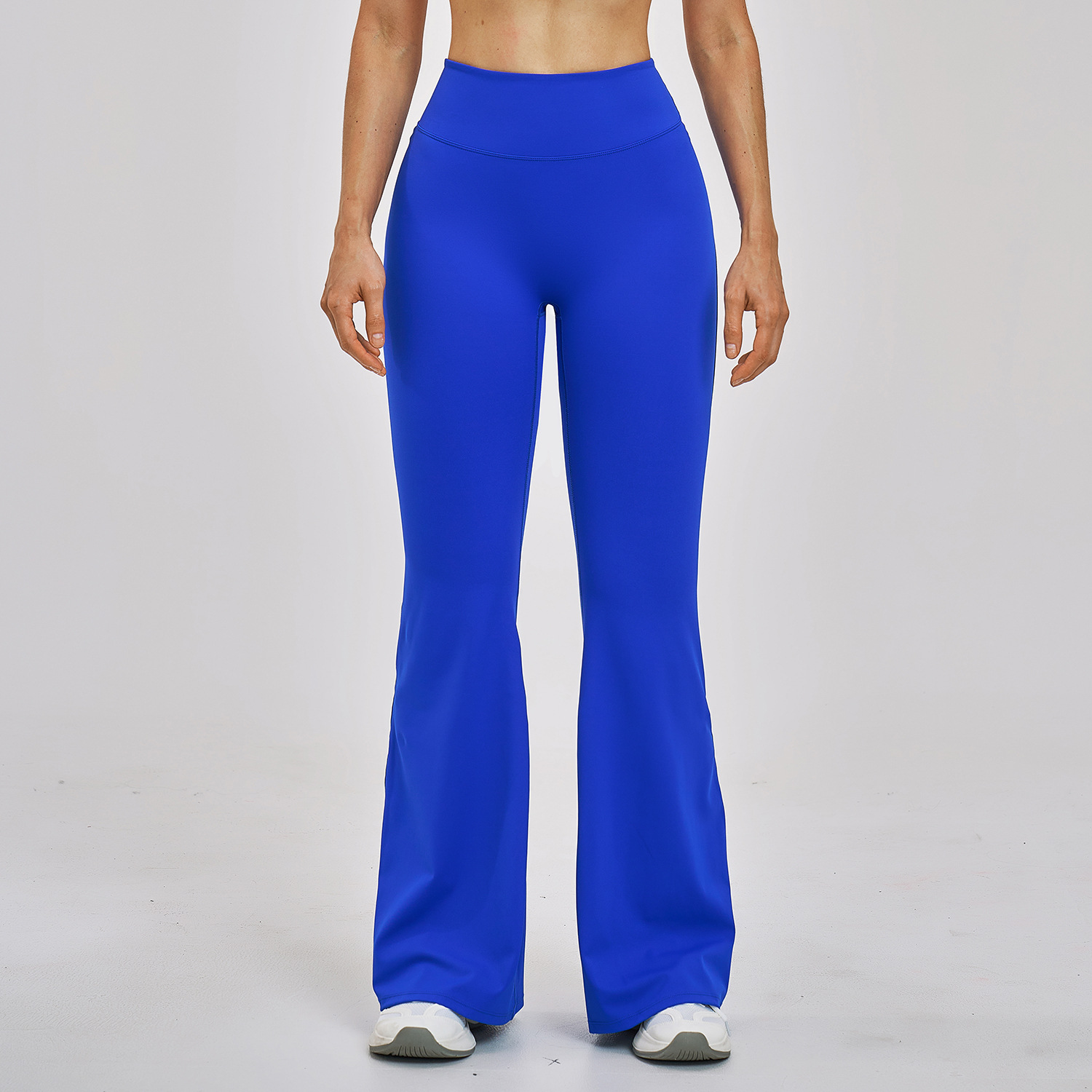 pantaloni a zampa blu
