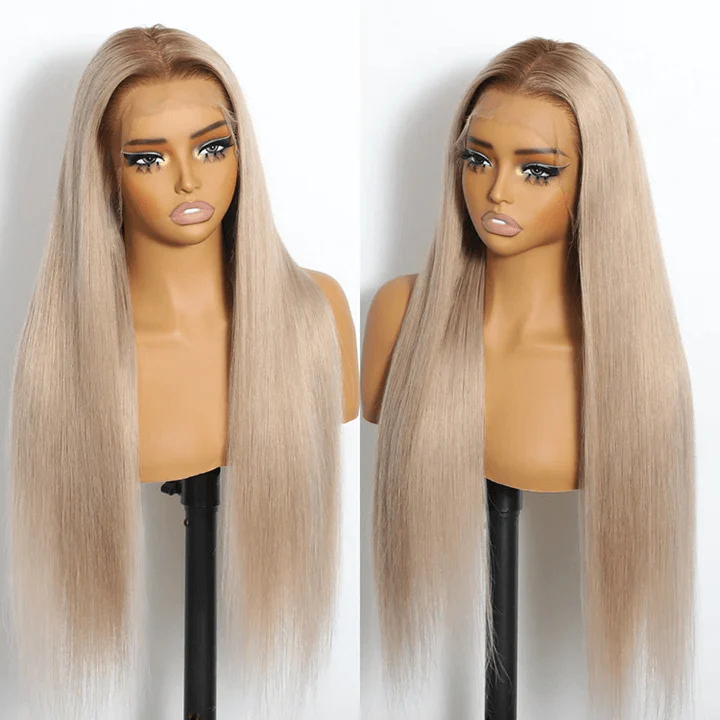 ombre blond cendré droit