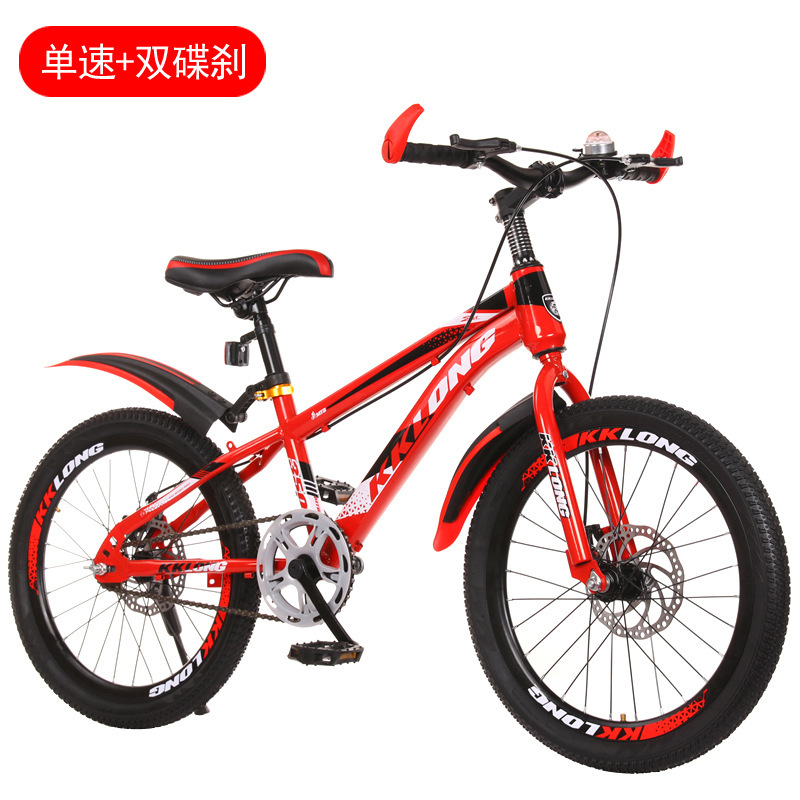 Red/single speed/spoke wheel/double disc brake standard gift bag