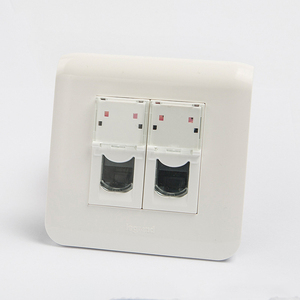 Utp Cat6 Toolless Keystone Jack 45*22.5 Cat6 Rj45 Quick <strong>Connect</strong> French <strong>Type</strong> Keystone Jack Rj45 Faceplate With Shutter - Product Image 2