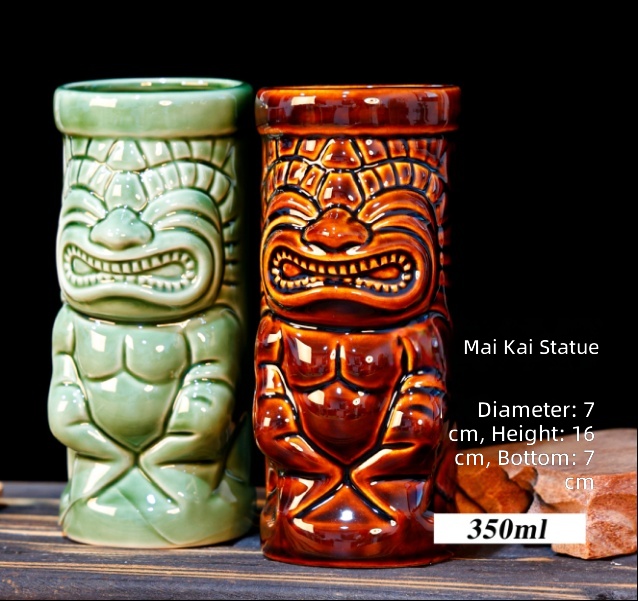 Statue Mai Kai - vert/marron