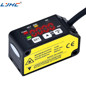 Salidas de sensor de desplazamiento micro láser de rango con salidas analógicas de voltaje y corriente - Product Image 1