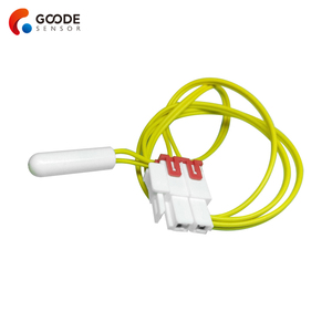 Sonda termistor NTC 10K 3977 personalizada, carcasa de 7*25mm y sensor de temperatura de descongelación de congelador de nevera de 0,5 M para refrigerador