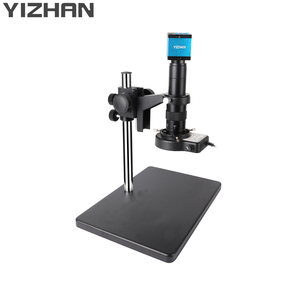 Microscopio Monocular YIZHAN, cámara Industrial, soporte de Base grande, lente de Zoom 180X, inspección de apariencia Industrial, soldadura PCB - Product Image 1