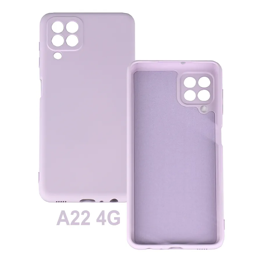 FSLX A22 4G 도매 휴대 전화 케이스 TPU 휴대 전화 케이스 삼성 갤럭시 A22 4G 보라색 삼성 전화 케이스