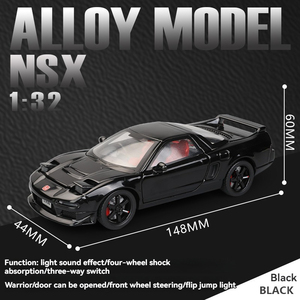 Ses ve ışık geri çekme kapılar ile Diecast 1:32 alaşım modeli nsx açık metal araba modeli ekran koleksiyonu mini oyuncak - Product Image 6