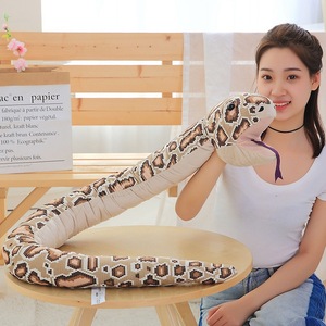 160cm di simulazione di pitone con stampa di rettili di serpente di peluche giocattoli di peluche bambola decorazione regali - Product Image 3