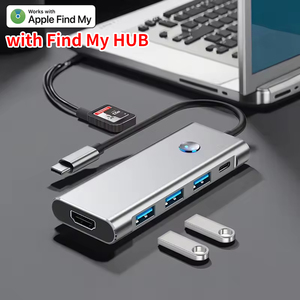Tipo personalizzato C rete Video Audio Laptop PC Docking Station Laptop Hub USB C con trova il mio localizzatore globale cercatore di posizione - Product Image 2