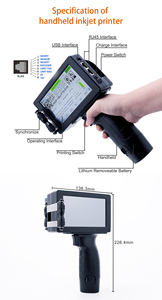12.7MM Handheld/Online Inkjet Printer Docod G100E Portable TIJ Industrial Label Coding Machine for Expiry <strong>Data</strong> Barcode QR Code - Product Image 6