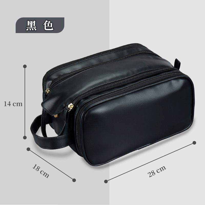 Double zipper - black
