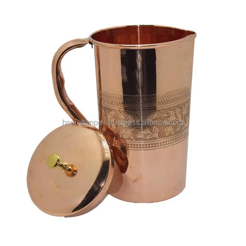 Jarra de agua de cobre de alta calidad a la venta Jarra de agua de cobre de diseño lujoso para hoteles y restaurantes