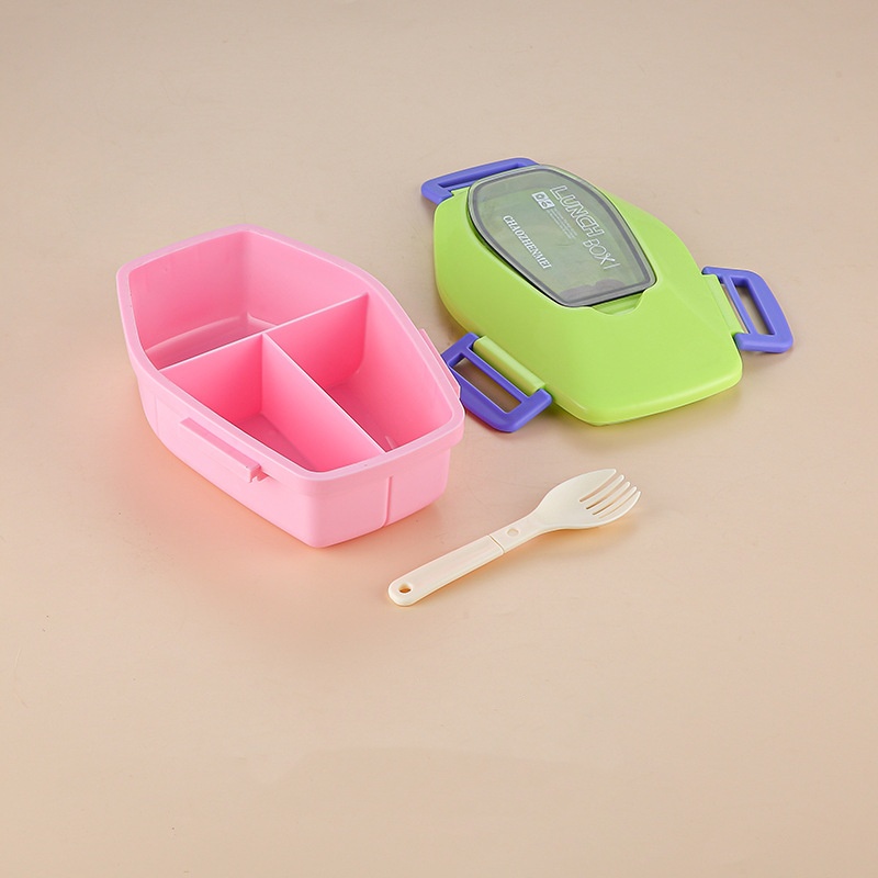 pink, green, 920ml, plastic, light, food box, 60 boxes