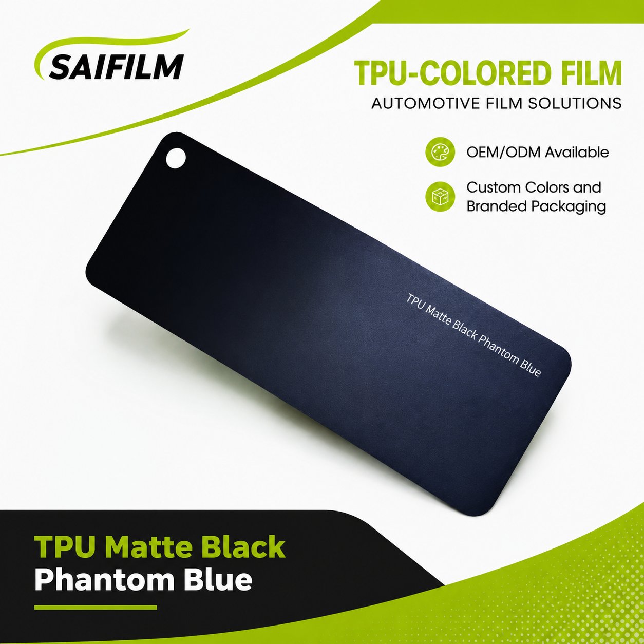 TPU Negro Mate Azul Fantasma